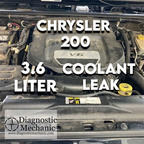 Chrysler 200 With 3.6L Losing Coolant (Look HERE first)